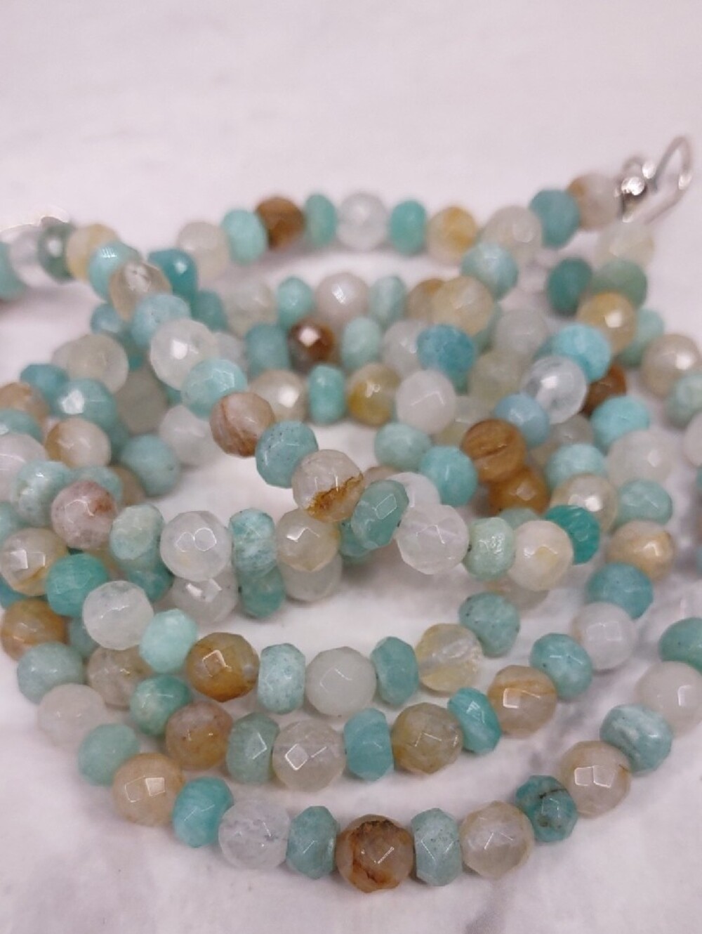Jay King Amazonite Faceted Gemstone Double Strand Necklace